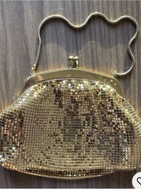Gold Sequin Evening Wristlet Clutch